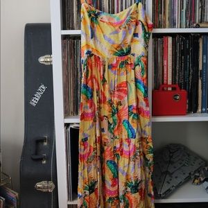 FARM Rio Anthro Tropical Textured Maxi Dress